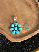 The Ladue Pendant-Pendants-Calli Co., Turquoise and Silver Jewelry, Native American Handmade, Zuni Tribe, Navajo Tribe, Brock Texas