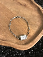 The Breslin Link Bracelet-Bracelets & Cuffs-Calli Co., Turquoise and Silver Jewelry, Native American Handmade, Zuni Tribe, Navajo Tribe, Brock Texas