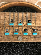 The Little Chief Turquoise Bar Necklaces-Necklaces-Calli Co., Turquoise and Silver Jewelry, Native American Handmade, Zuni Tribe, Navajo Tribe, Brock Texas