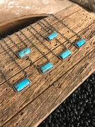 The Little Chief Turquoise Bar Necklaces-Necklaces-Calli Co., Turquoise and Silver Jewelry, Native American Handmade, Zuni Tribe, Navajo Tribe, Brock Texas