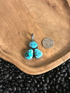 The Scout Turquoise Pendant-Pendants-Calli Co., Turquoise and Silver Jewelry, Native American Handmade, Zuni Tribe, Navajo Tribe, Brock Texas