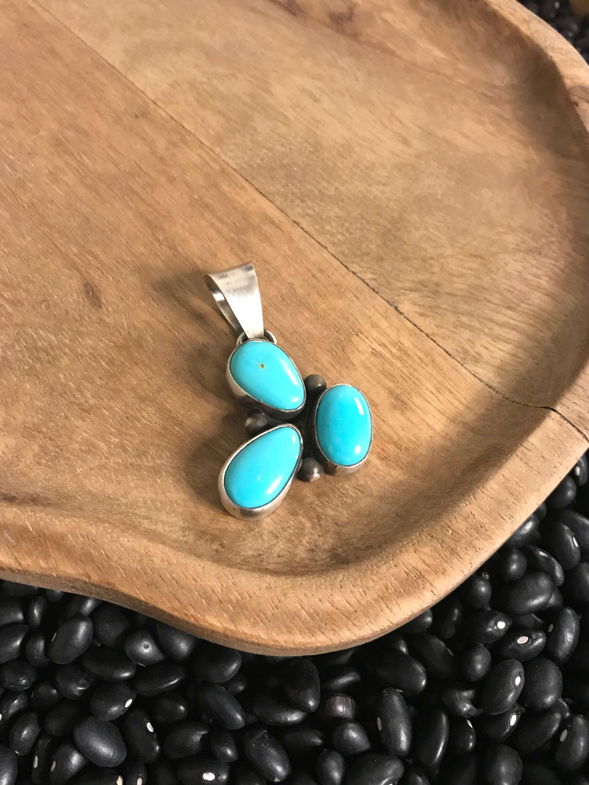 The Mozzie Turquoise Pendant xx-Pendants-Calli Co., Turquoise and Silver Jewelry, Native American Handmade, Zuni Tribe, Navajo Tribe, Brock Texas