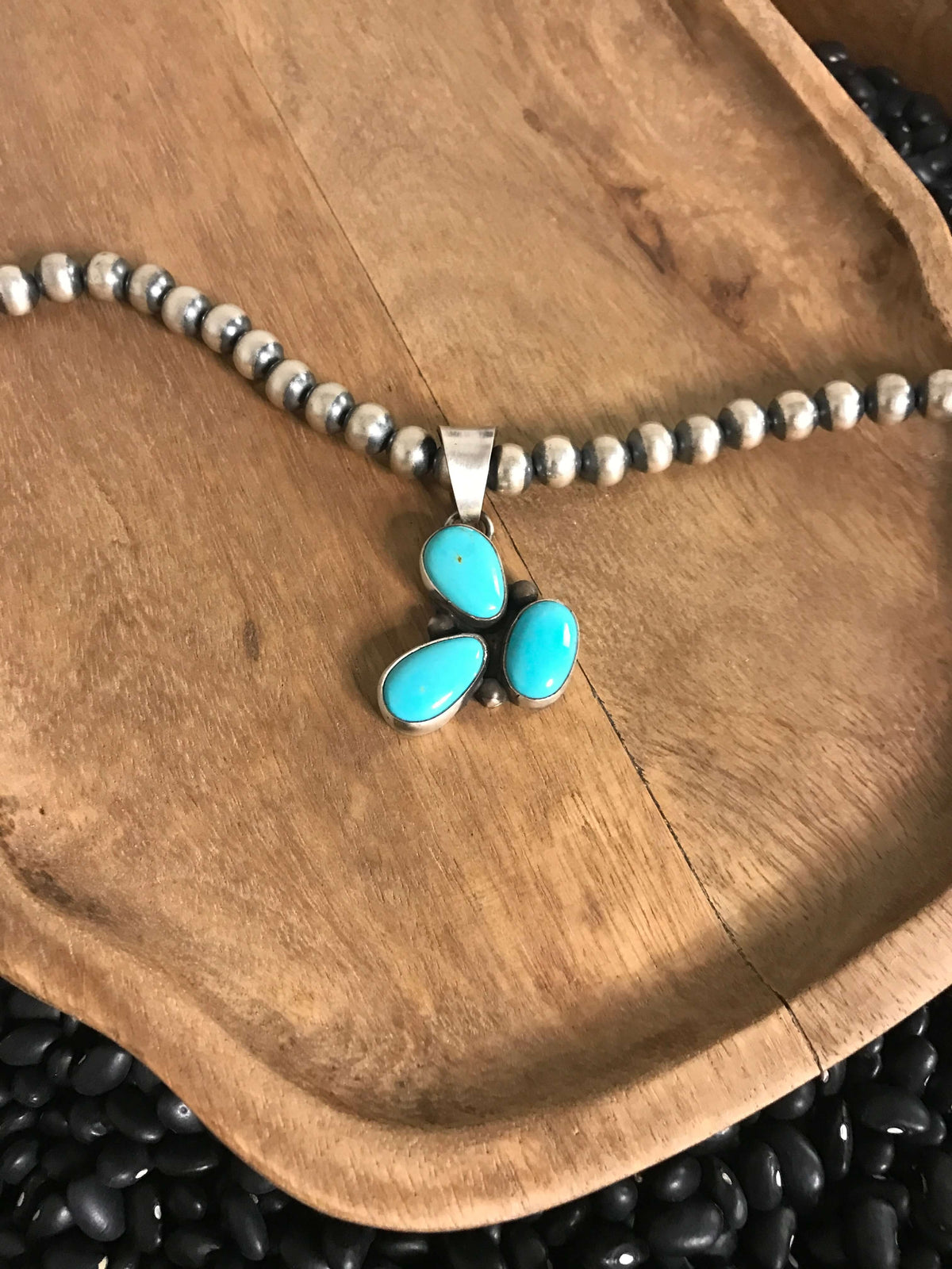 The Mozzie Turquoise Pendant xx-Pendants-Calli Co., Turquoise and Silver Jewelry, Native American Handmade, Zuni Tribe, Navajo Tribe, Brock Texas