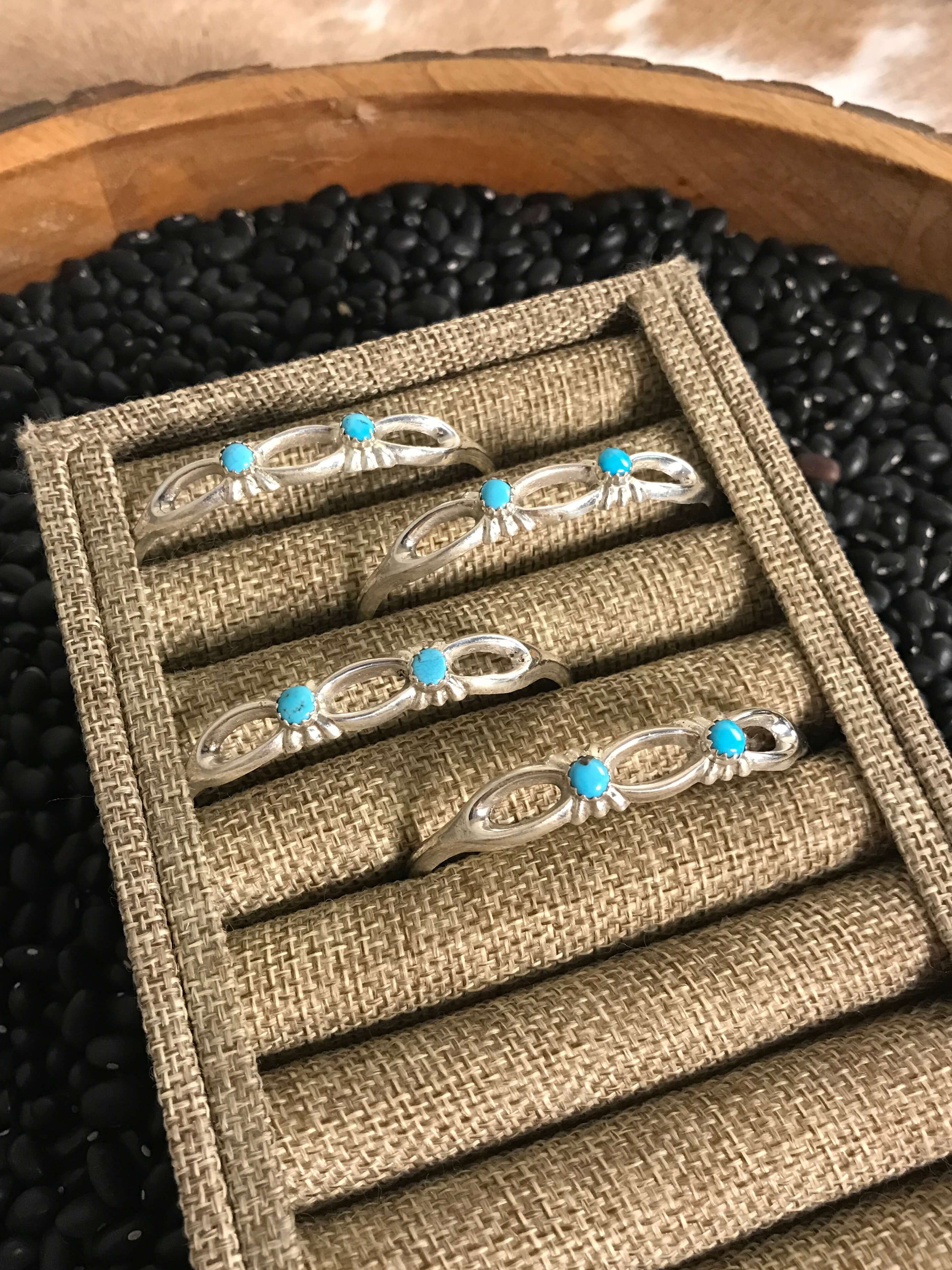 The Rolla Cuffs-Bracelets & Cuffs-Calli Co., Turquoise and Silver Jewelry, Native American Handmade, Zuni Tribe, Navajo Tribe, Brock Texas