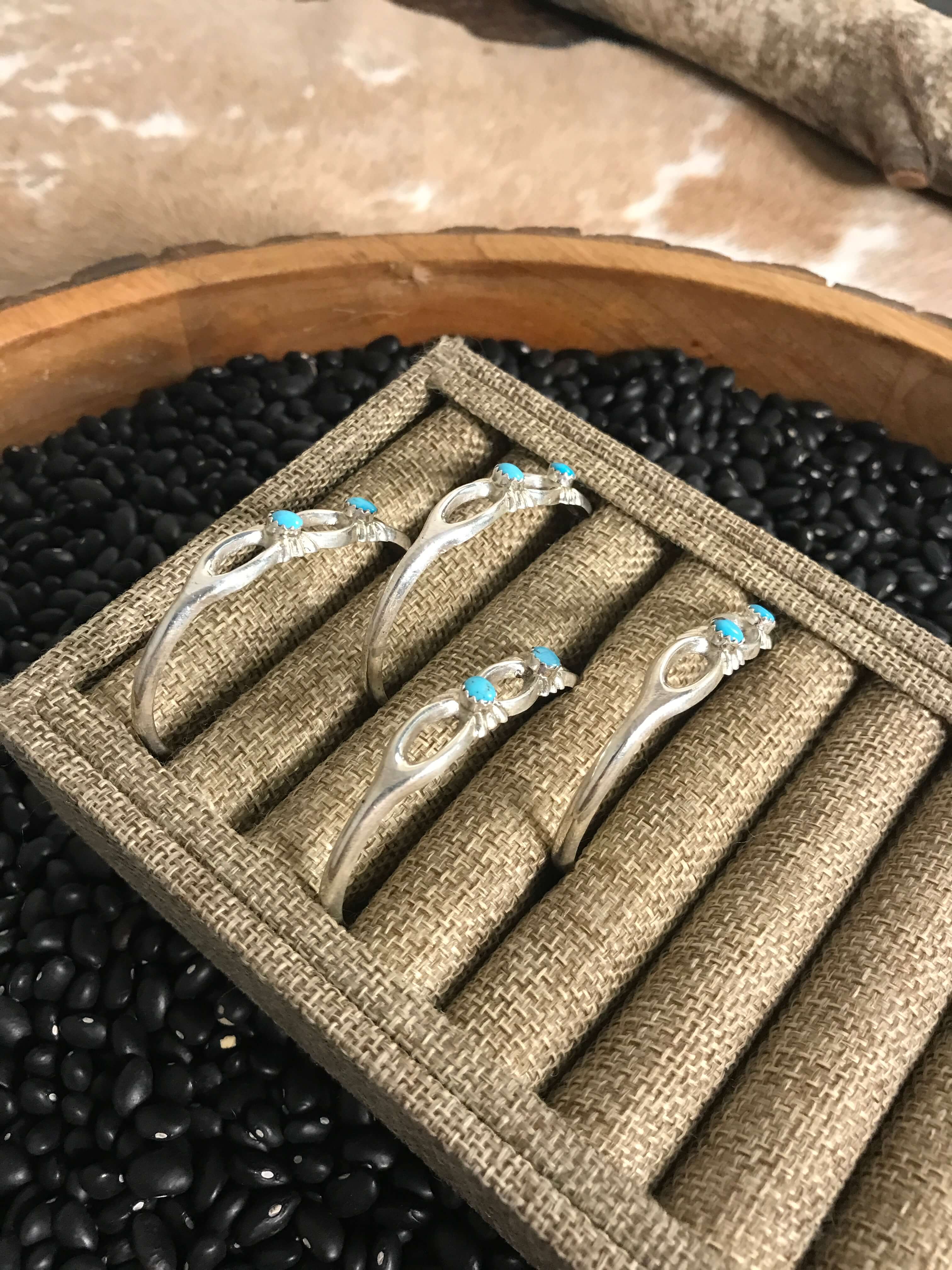 The Rolla Cuffs-Bracelets & Cuffs-Calli Co., Turquoise and Silver Jewelry, Native American Handmade, Zuni Tribe, Navajo Tribe, Brock Texas