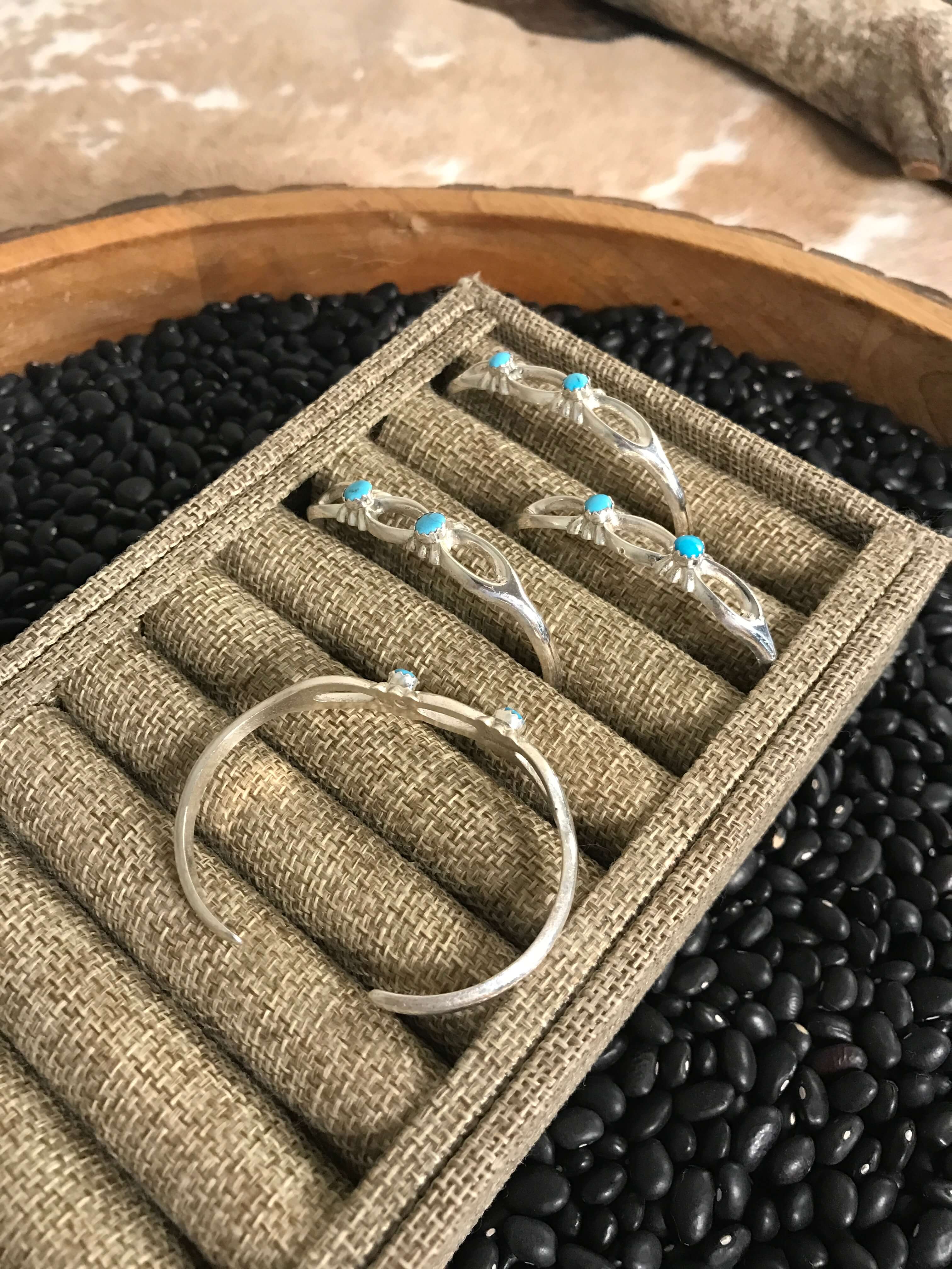 The Rolla Cuffs-Bracelets & Cuffs-Calli Co., Turquoise and Silver Jewelry, Native American Handmade, Zuni Tribe, Navajo Tribe, Brock Texas
