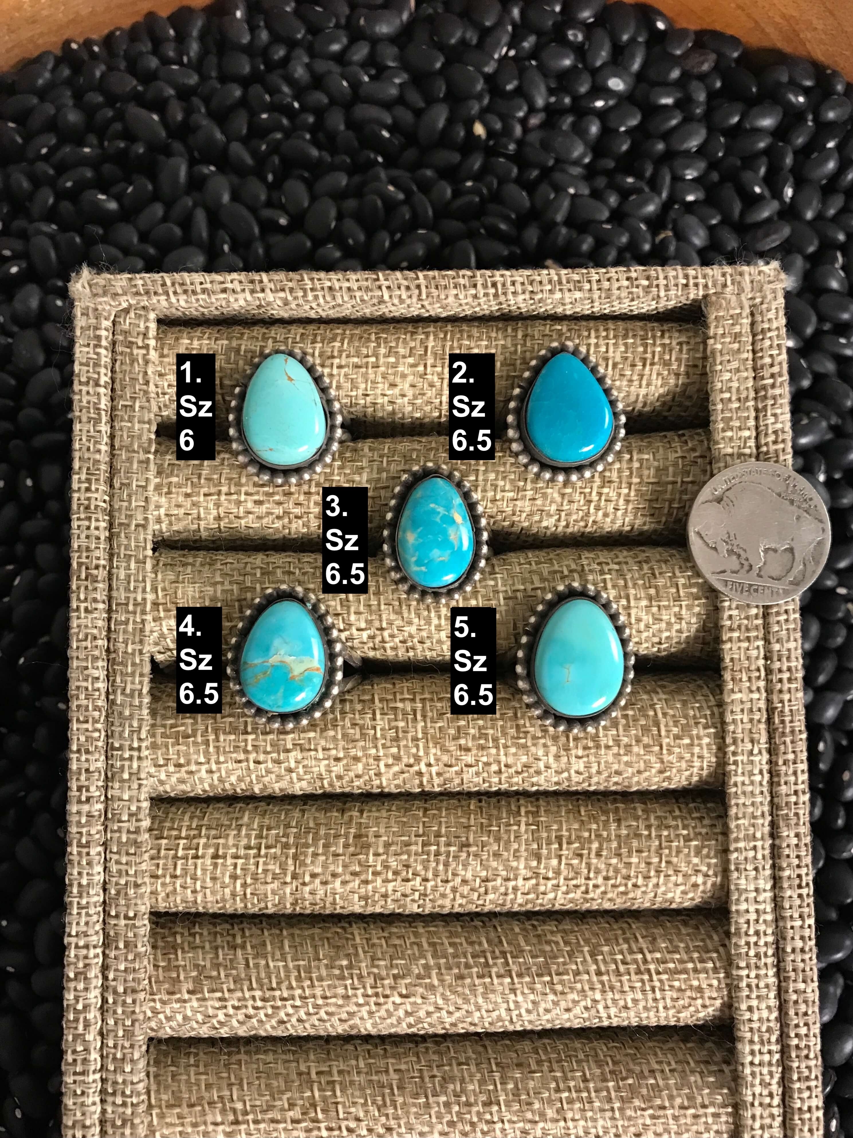 The McFadden Rings-Rings-Calli Co., Turquoise and Silver Jewelry, Native American Handmade, Zuni Tribe, Navajo Tribe, Brock Texas