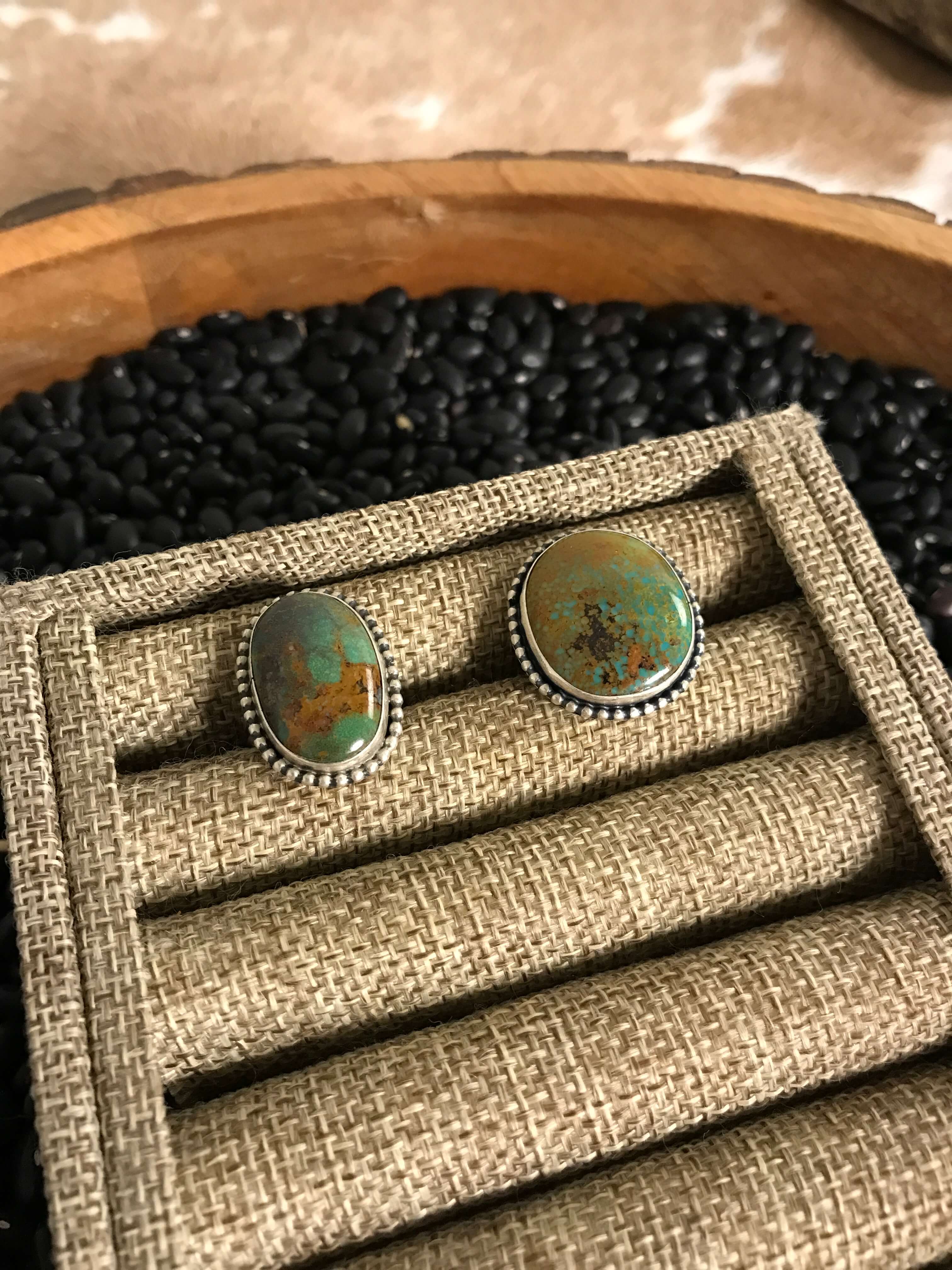 The Bairoil Rings-Rings-Calli Co., Turquoise and Silver Jewelry, Native American Handmade, Zuni Tribe, Navajo Tribe, Brock Texas