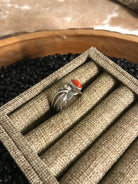 The Caspiana Ring, Sz 11.5-Rings-Calli Co., Turquoise and Silver Jewelry, Native American Handmade, Zuni Tribe, Navajo Tribe, Brock Texas