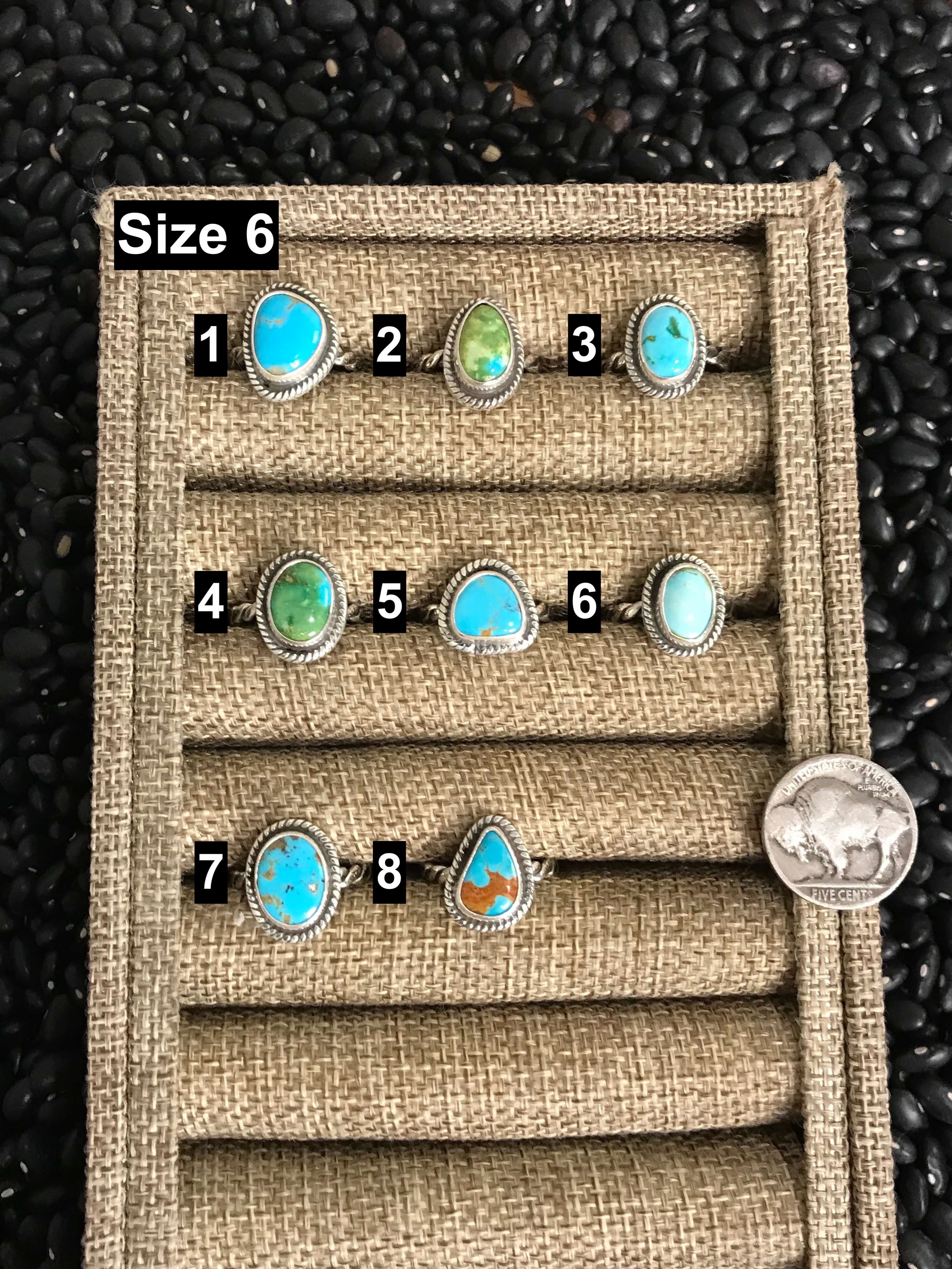 The Altus Rings-Rings-Calli Co., Turquoise and Silver Jewelry, Native American Handmade, Zuni Tribe, Navajo Tribe, Brock Texas