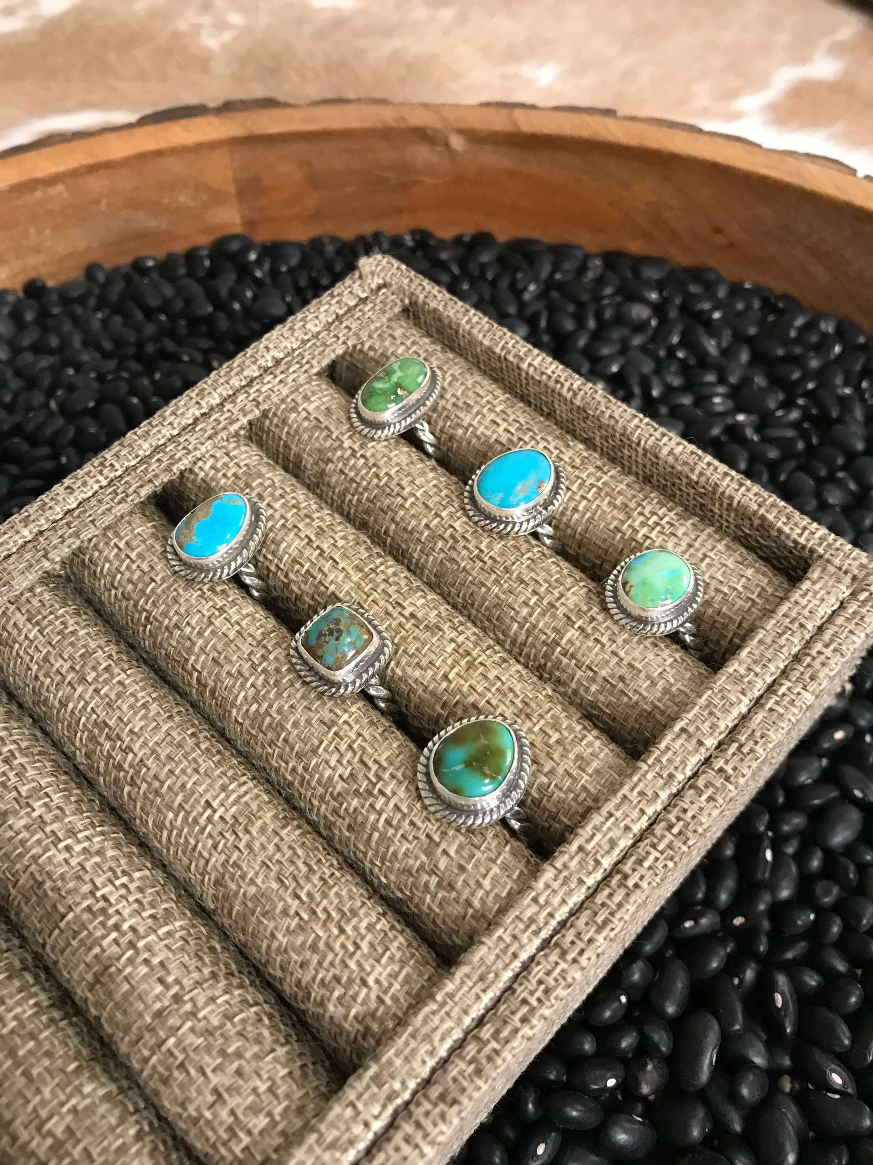The Altus Rings-Rings-Calli Co., Turquoise and Silver Jewelry, Native American Handmade, Zuni Tribe, Navajo Tribe, Brock Texas