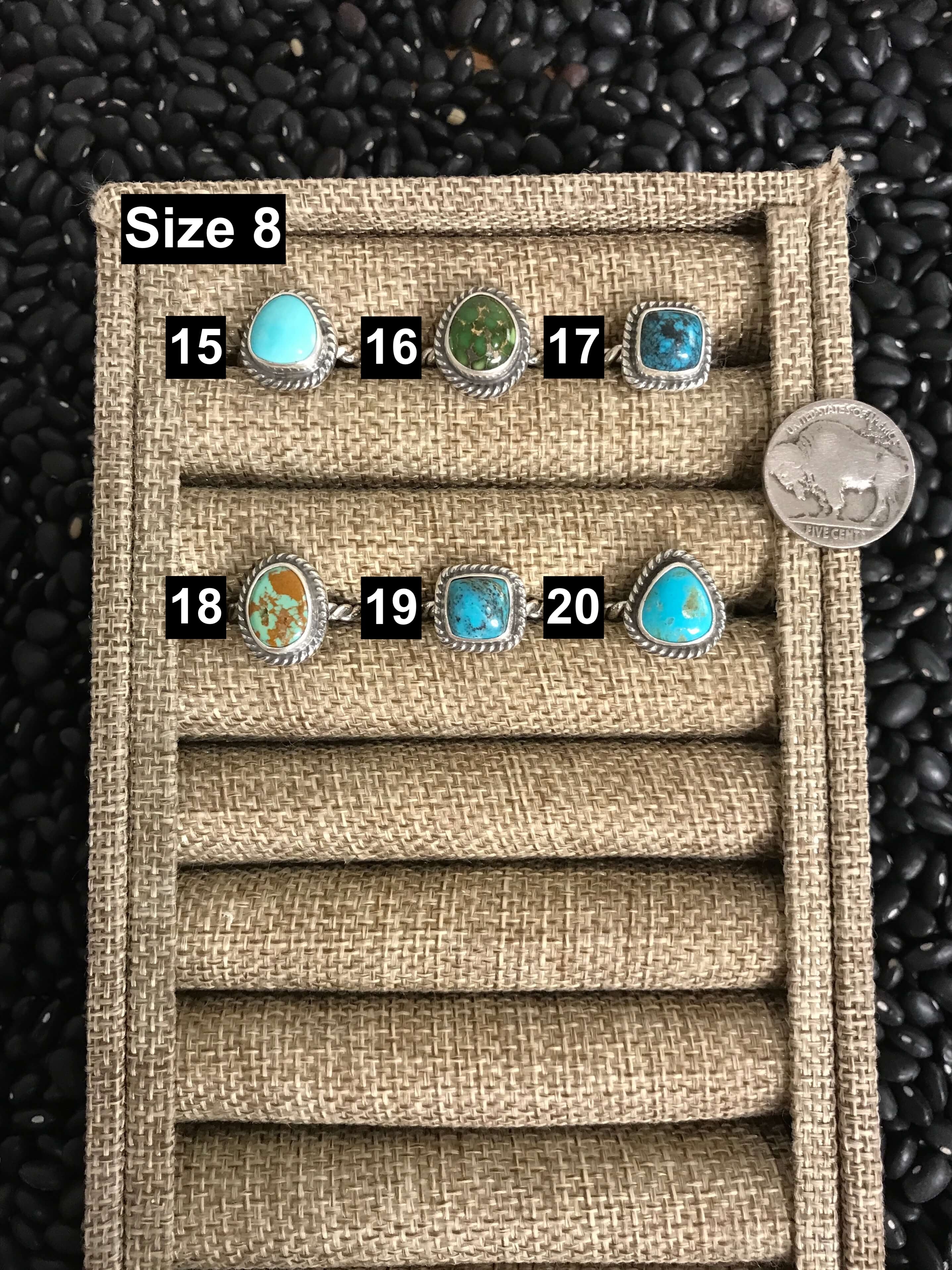 The Altus Rings-Rings-Calli Co., Turquoise and Silver Jewelry, Native American Handmade, Zuni Tribe, Navajo Tribe, Brock Texas
