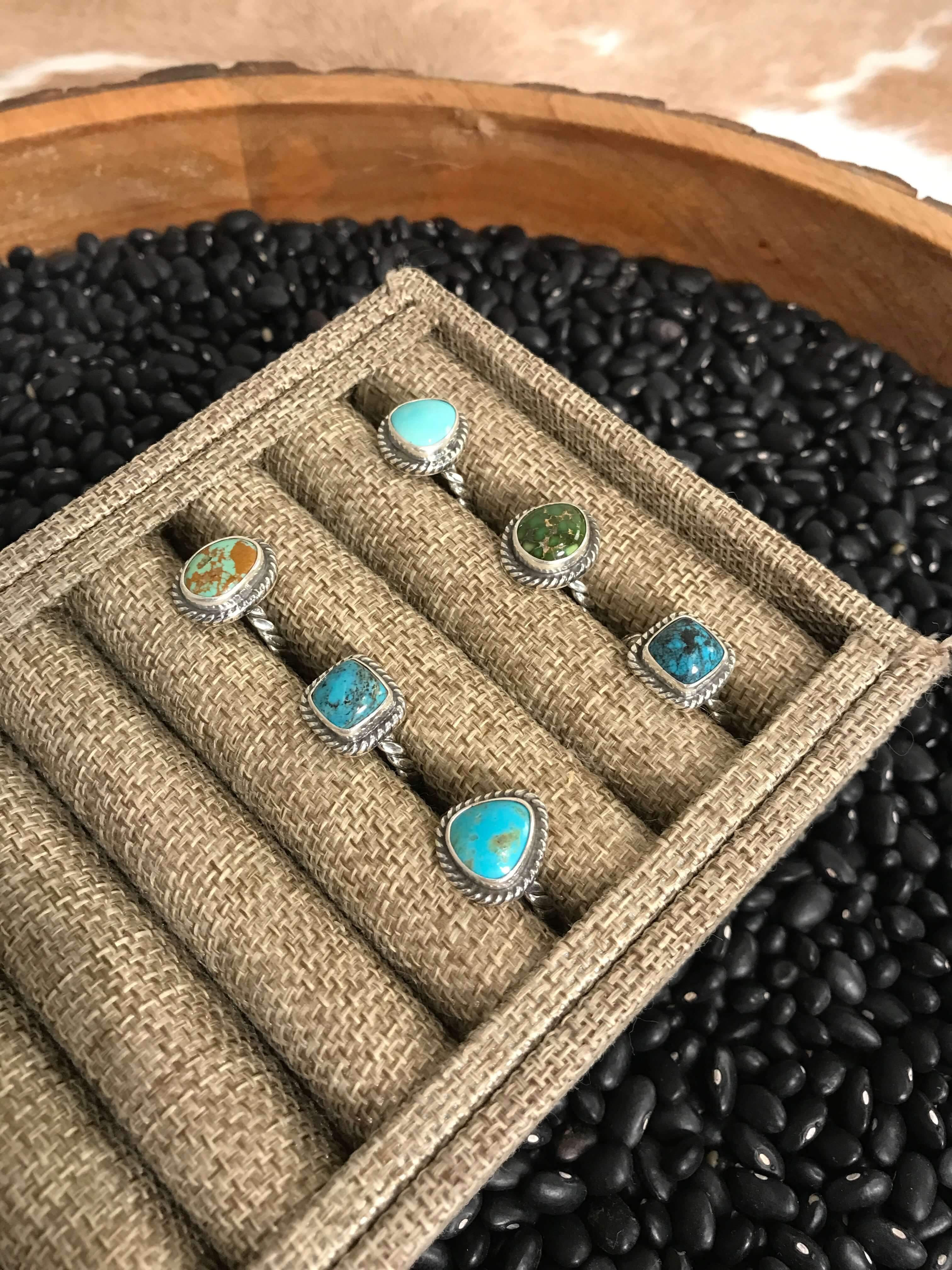 The Altus Rings-Rings-Calli Co., Turquoise and Silver Jewelry, Native American Handmade, Zuni Tribe, Navajo Tribe, Brock Texas