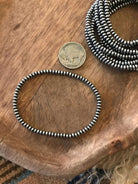 The Tulsa 3mm Stretch Bracelet-Bracelets & Cuffs-Calli Co., Turquoise and Silver Jewelry, Native American Handmade, Zuni Tribe, Navajo Tribe, Brock Texas