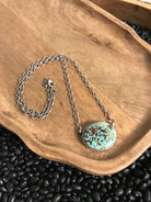 The Calamity Turquoise Necklace, 5-Necklaces-Calli Co., Turquoise and Silver Jewelry, Native American Handmade, Zuni Tribe, Navajo Tribe, Brock Texas