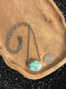 The Calamity Turquoise Necklace, 7-Necklaces-Calli Co., Turquoise and Silver Jewelry, Native American Handmade, Zuni Tribe, Navajo Tribe, Brock Texas