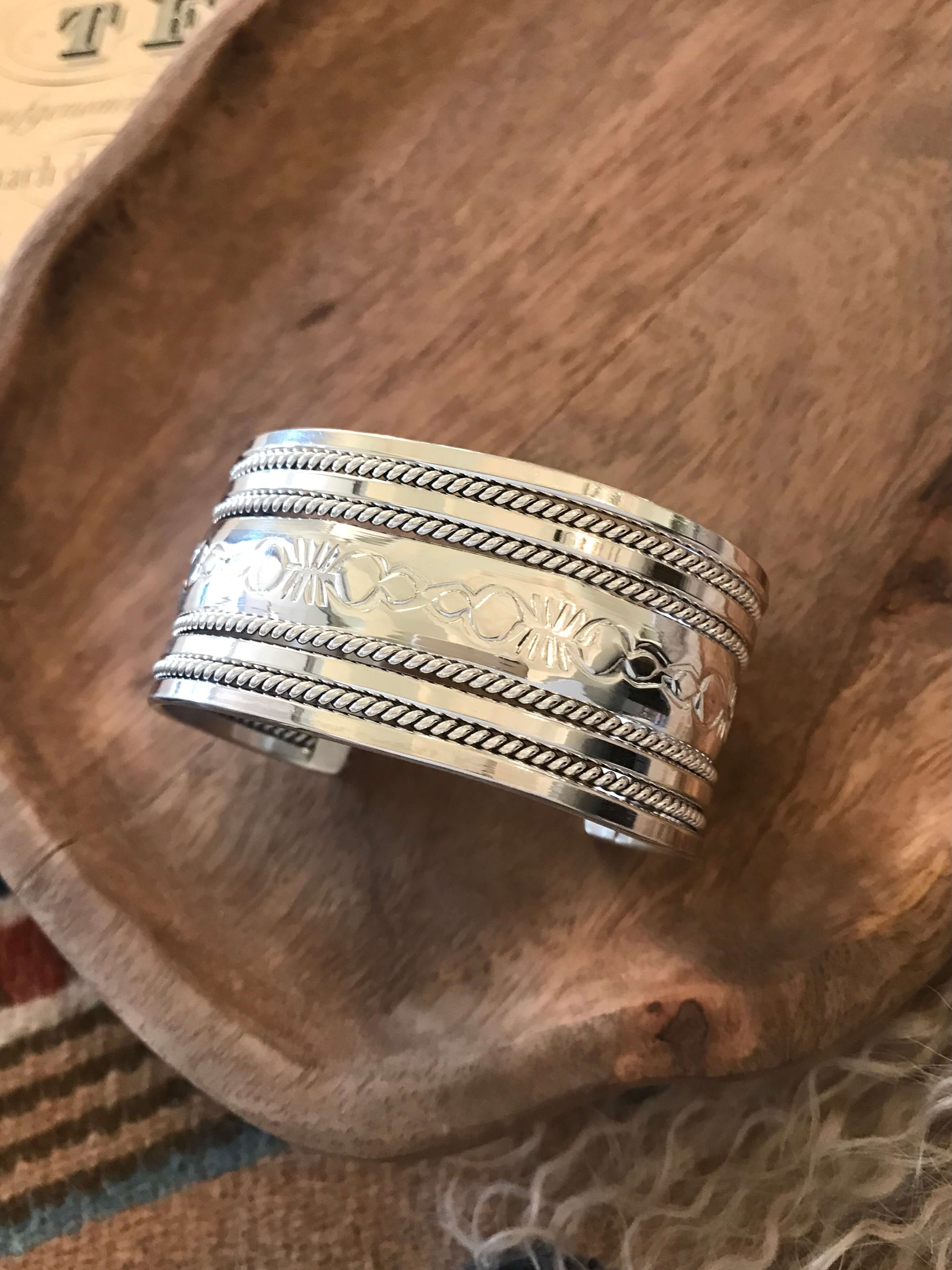 The Griffith Cuff-Bracelets & Cuffs-Calli Co., Turquoise and Silver Jewelry, Native American Handmade, Zuni Tribe, Navajo Tribe, Brock Texas