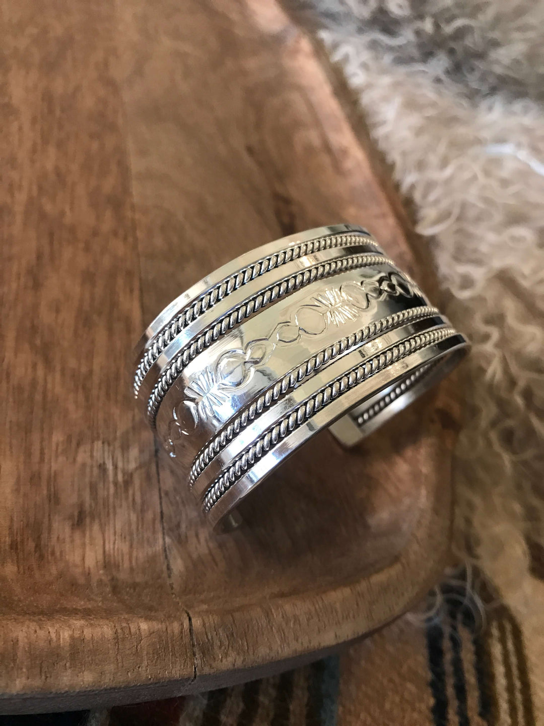 The Griffith Cuff-Bracelets & Cuffs-Calli Co., Turquoise and Silver Jewelry, Native American Handmade, Zuni Tribe, Navajo Tribe, Brock Texas