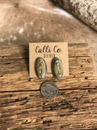 The Turquoise Studs, 6-Earrings-Calli Co., Turquoise and Silver Jewelry, Native American Handmade, Zuni Tribe, Navajo Tribe, Brock Texas