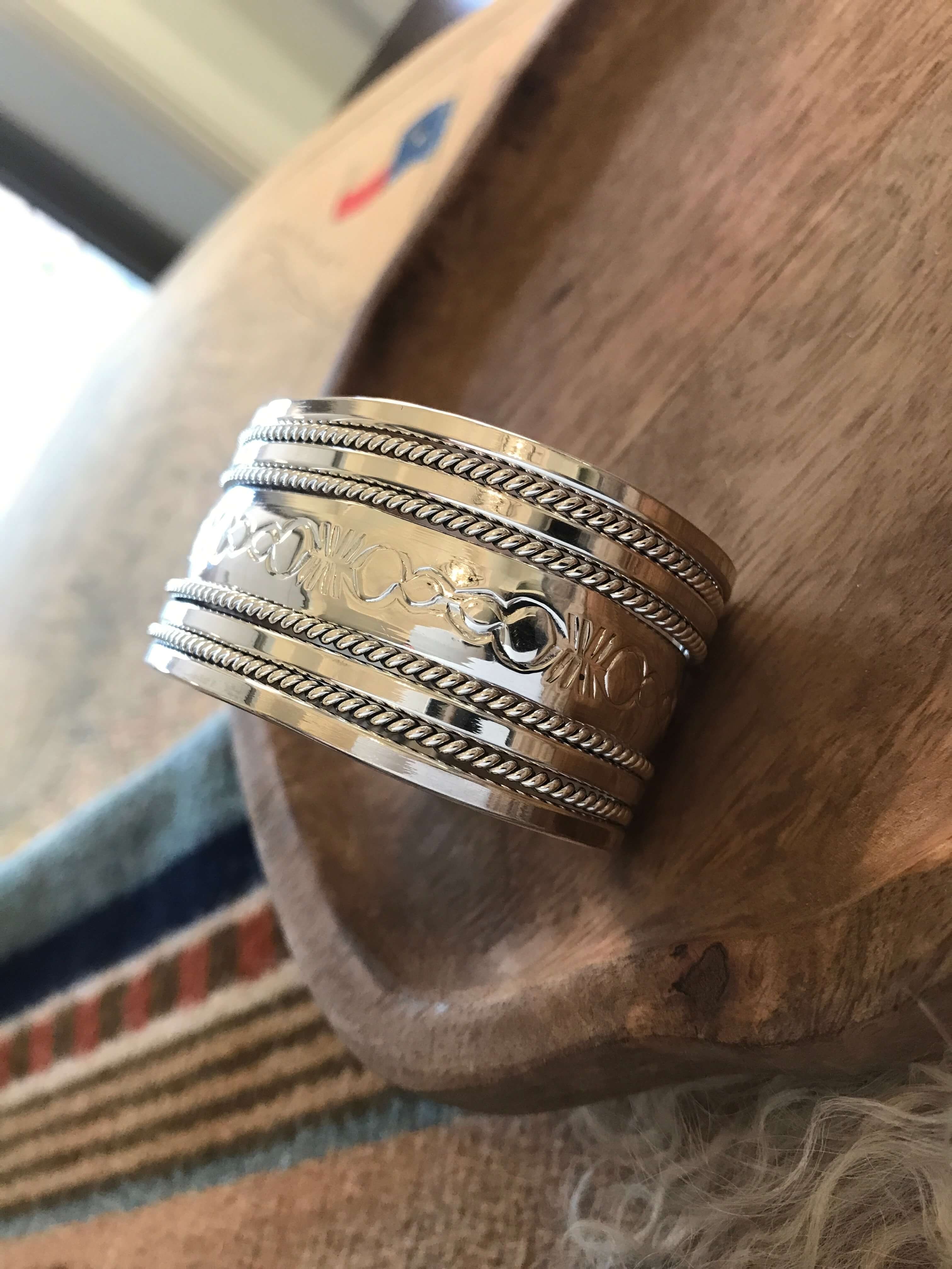 The Griffith Cuff-Bracelets & Cuffs-Calli Co., Turquoise and Silver Jewelry, Native American Handmade, Zuni Tribe, Navajo Tribe, Brock Texas