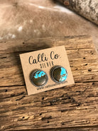 The Turquoise Studs, 7-Earrings-Calli Co., Turquoise and Silver Jewelry, Native American Handmade, Zuni Tribe, Navajo Tribe, Brock Texas