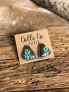 The Turquoise Studs, 10-Earrings-Calli Co., Turquoise and Silver Jewelry, Native American Handmade, Zuni Tribe, Navajo Tribe, Brock Texas