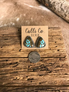 The Turquoise Studs, 10-Earrings-Calli Co., Turquoise and Silver Jewelry, Native American Handmade, Zuni Tribe, Navajo Tribe, Brock Texas