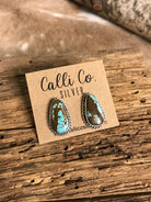 The Turquoise Studs, 11-Earrings-Calli Co., Turquoise and Silver Jewelry, Native American Handmade, Zuni Tribe, Navajo Tribe, Brock Texas