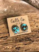 The Turquoise Studs, 18-Earrings-Calli Co., Turquoise and Silver Jewelry, Native American Handmade, Zuni Tribe, Navajo Tribe, Brock Texas