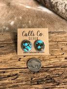 The Turquoise Studs, 18-Earrings-Calli Co., Turquoise and Silver Jewelry, Native American Handmade, Zuni Tribe, Navajo Tribe, Brock Texas