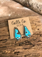 The Turquoise Studs, 24-Earrings-Calli Co., Turquoise and Silver Jewelry, Native American Handmade, Zuni Tribe, Navajo Tribe, Brock Texas