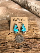 The Turquoise Studs, 24-Earrings-Calli Co., Turquoise and Silver Jewelry, Native American Handmade, Zuni Tribe, Navajo Tribe, Brock Texas