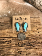 The Turquoise Studs, 27-Earrings-Calli Co., Turquoise and Silver Jewelry, Native American Handmade, Zuni Tribe, Navajo Tribe, Brock Texas
