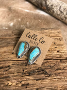 The Turquoise Studs, 27-Earrings-Calli Co., Turquoise and Silver Jewelry, Native American Handmade, Zuni Tribe, Navajo Tribe, Brock Texas