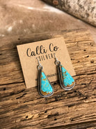 The Turquoise Dangles, 3-Earrings-Calli Co., Turquoise and Silver Jewelry, Native American Handmade, Zuni Tribe, Navajo Tribe, Brock Texas