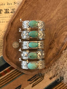 The Copeland Turquoise Cuffs-Bracelets & Cuffs-Calli Co., Turquoise and Silver Jewelry, Native American Handmade, Zuni Tribe, Navajo Tribe, Brock Texas