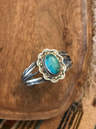 The Lawson Turquoise Cuff, 3-Bracelets & Cuffs-Calli Co., Turquoise and Silver Jewelry, Native American Handmade, Zuni Tribe, Navajo Tribe, Brock Texas