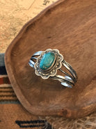 The Lawson Turquoise Cuff, 3-Bracelets & Cuffs-Calli Co., Turquoise and Silver Jewelry, Native American Handmade, Zuni Tribe, Navajo Tribe, Brock Texas