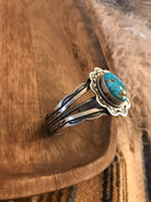 The Lawson Turquoise Cuff, 2-Bracelets & Cuffs-Calli Co., Turquoise and Silver Jewelry, Native American Handmade, Zuni Tribe, Navajo Tribe, Brock Texas