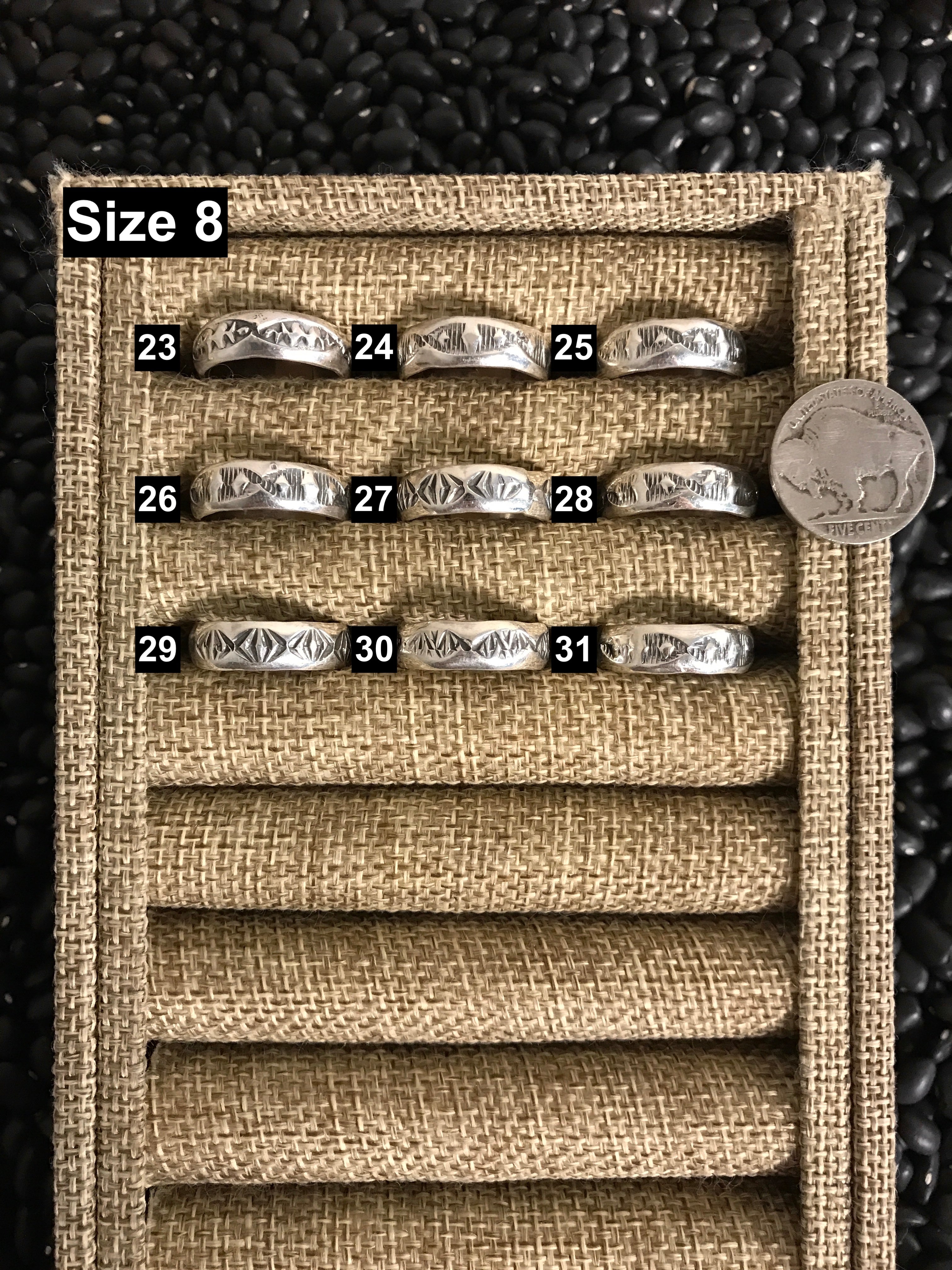 The Oswego Ring-Rings-Calli Co., Turquoise and Silver Jewelry, Native American Handmade, Zuni Tribe, Navajo Tribe, Brock Texas
