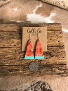 The Villahermosa Spiny Earring, 3-Earrings-Calli Co., Turquoise and Silver Jewelry, Native American Handmade, Zuni Tribe, Navajo Tribe, Brock Texas