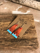 The Villahermosa Spiny Earring, 4-Earrings-Calli Co., Turquoise and Silver Jewelry, Native American Handmade, Zuni Tribe, Navajo Tribe, Brock Texas