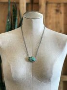 The Calamity Turquoise Necklace, 7-Necklaces-Calli Co., Turquoise and Silver Jewelry, Native American Handmade, Zuni Tribe, Navajo Tribe, Brock Texas