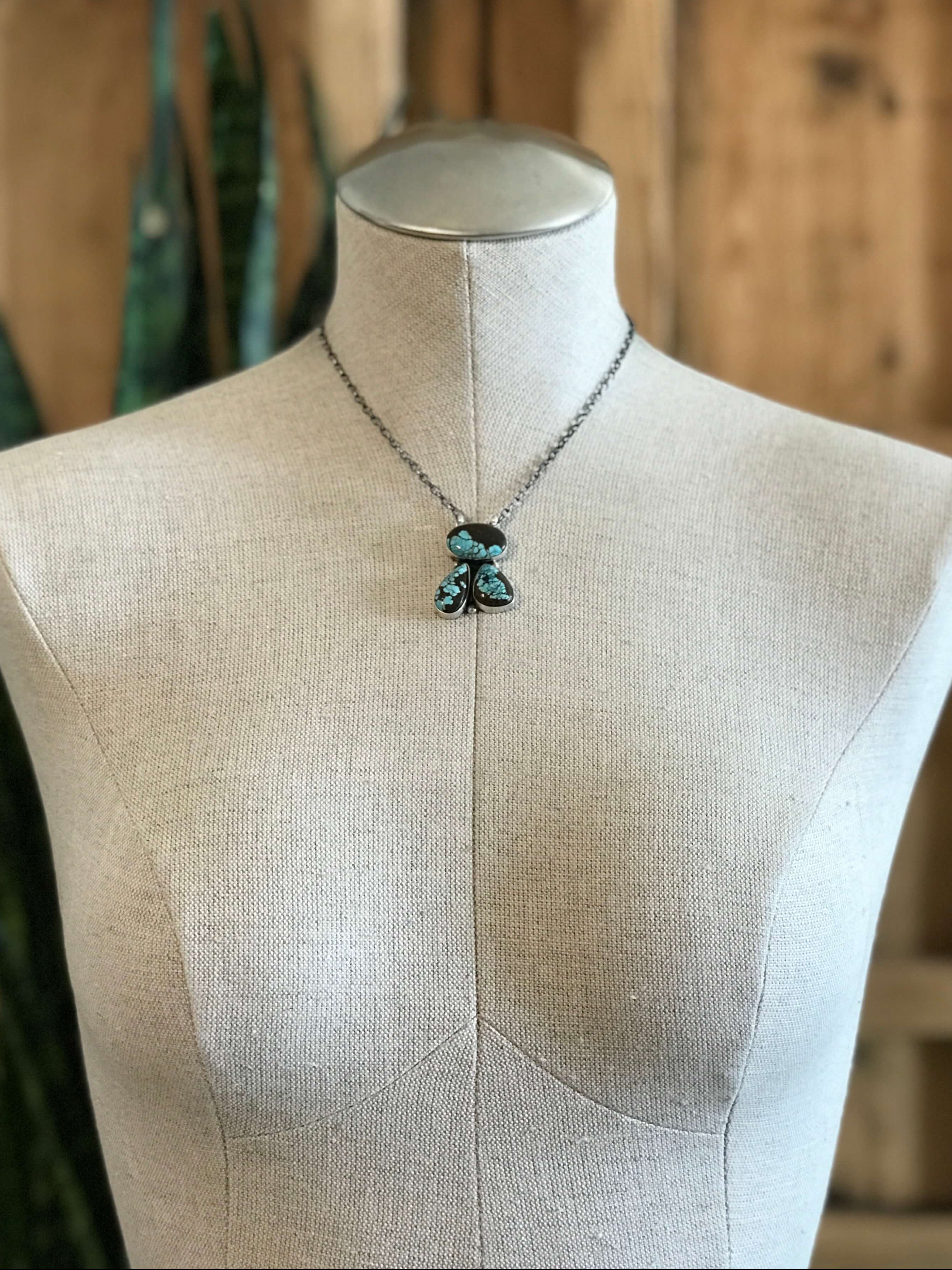 The Tempe Necklace, 8-Necklaces-Calli Co., Turquoise and Silver Jewelry, Native American Handmade, Zuni Tribe, Navajo Tribe, Brock Texas