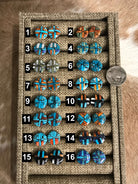 The Natchez Earrings-Earrings-Calli Co., Turquoise and Silver Jewelry, Native American Handmade, Zuni Tribe, Navajo Tribe, Brock Texas