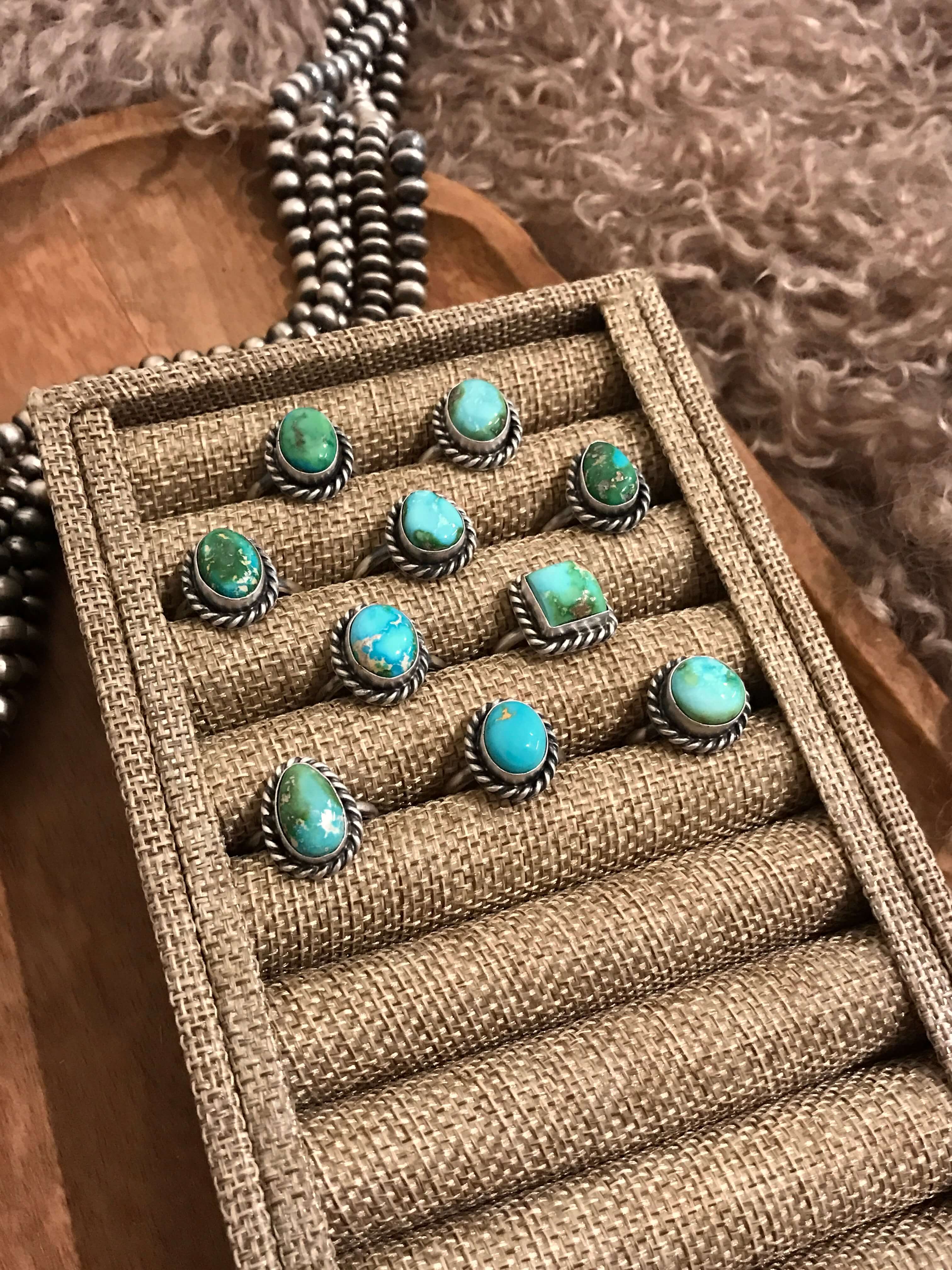 The Keota Adjustable Rings-Rings-Calli Co., Turquoise and Silver Jewelry, Native American Handmade, Zuni Tribe, Navajo Tribe, Brock Texas