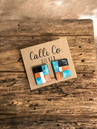 The Keota Earrings-Earrings-Calli Co., Turquoise and Silver Jewelry, Native American Handmade, Zuni Tribe, Navajo Tribe, Brock Texas