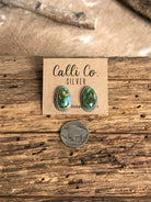 The Turquoise Studs, 32-Earrings-Calli Co., Turquoise and Silver Jewelry, Native American Handmade, Zuni Tribe, Navajo Tribe, Brock Texas