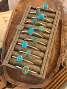 The Bowen Turquoise Cuffs-Bracelets & Cuffs-Calli Co., Turquoise and Silver Jewelry, Native American Handmade, Zuni Tribe, Navajo Tribe, Brock Texas