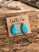 The Turquoise Studs, 38-Earrings-Calli Co., Turquoise and Silver Jewelry, Native American Handmade, Zuni Tribe, Navajo Tribe, Brock Texas
